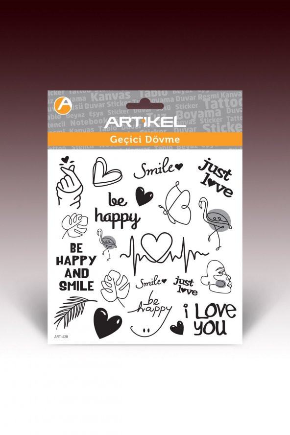 Şekiller Geçici Dövme,Geçici Tattoo ,Vücut Dövme,Kol Bilek Dövme,Boyun Dövme,Sırt Dövme - 2