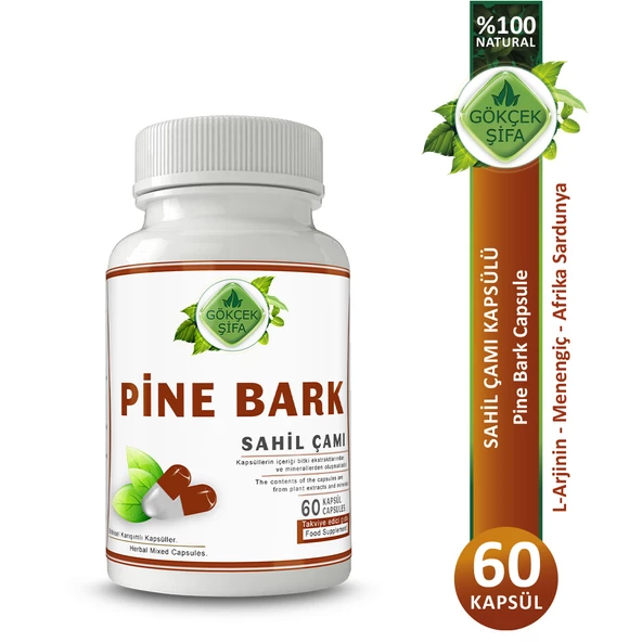 Sahil Çamı Kapsül (PİNE BARK CAPSULE) 60 Adet ürün görseli 1