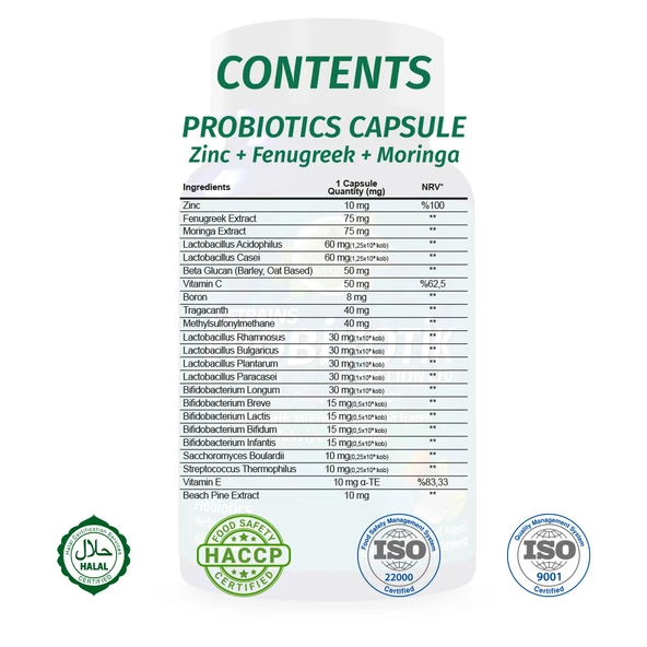 Probiyotik Kapsül (PROBİOTİCS CAPSULE) 10 Milyar Faydalı Bakteri 60 Adet - 2