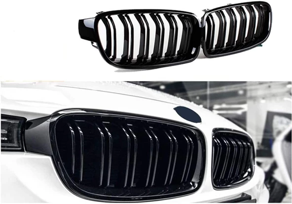 Bmw F30 Ön Panjur Böbrek M3  Model Piano Black - 2