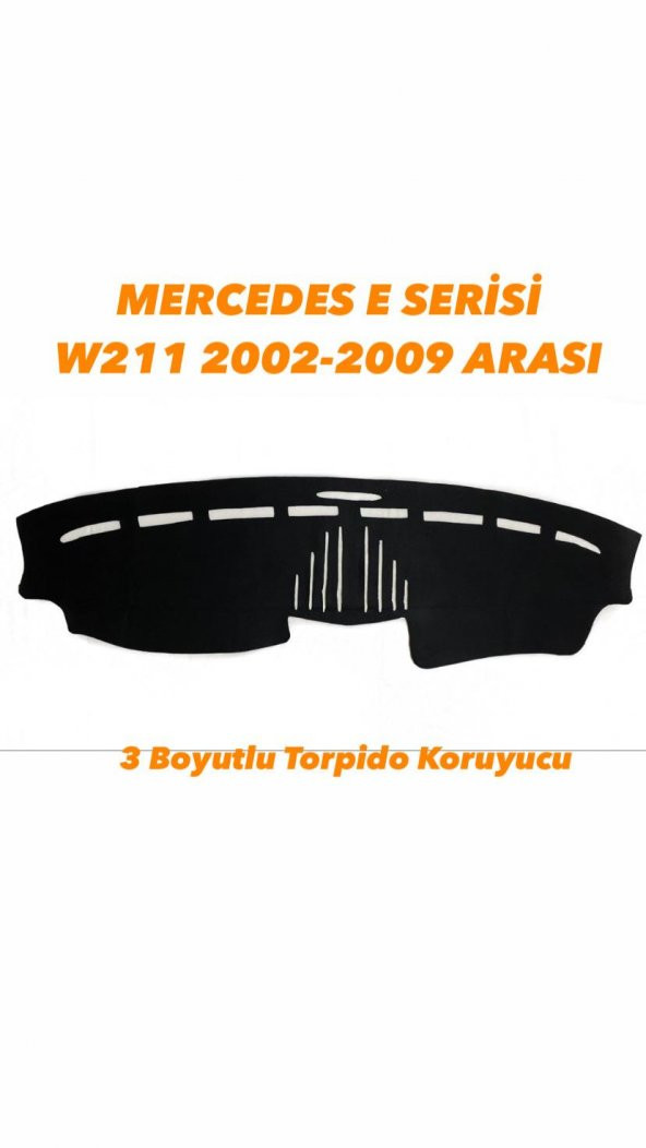 MERCEDES E SERİSİ W211 2002-2009 ARASI 3 BOYUTLU VİP DERİ TORPİDO ÖRTÜSÜ - 1