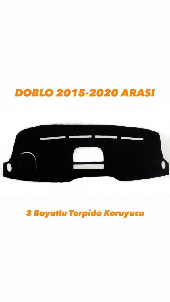 DOBLO 2015-2020 ARASI 3 BOYUTLU VİP DERİ TORPİDO ÖRTÜSÜ ürün görseli