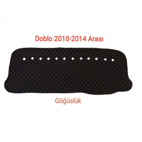DOBLO 2010-2014 ARASI DERİ KAPİTONE KUMAŞ TORPİDO KORUYUCU ÖRTÜ
