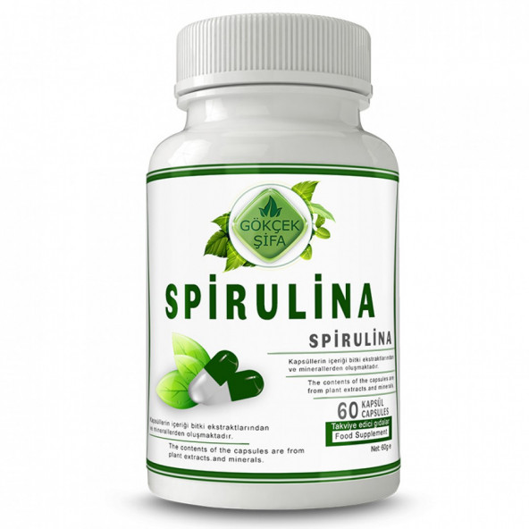 Spirulina 1000 mg 60 Kapsül