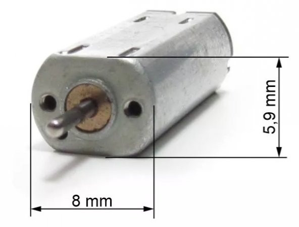 K30 Mikro DC Motor 3V - Güneş Solar Model Motoru - Resim 4