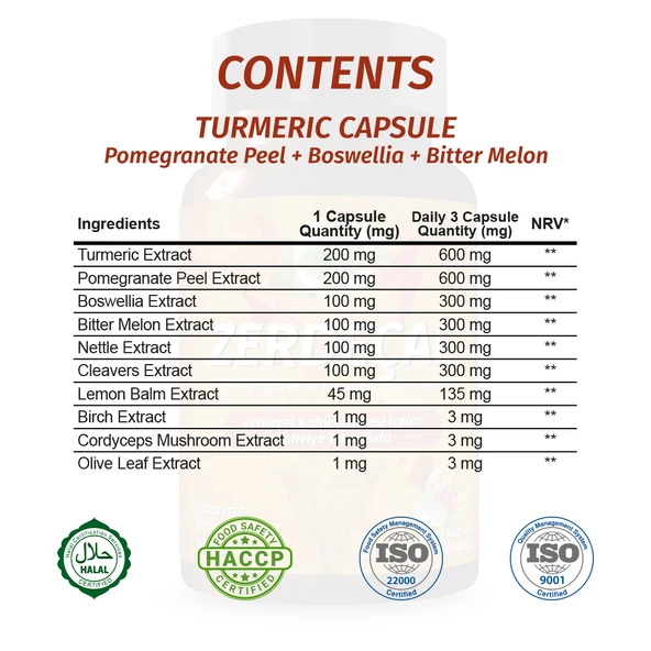 Zerdeçal Kapsül (TURMERİC CAPSULE) 60 Adet - 2