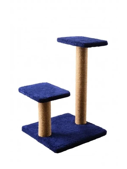 Berkay Kedi İkili Yataklı Tırmalama Karışık Renk 50-34-55 Cm Yük. - Resim 2