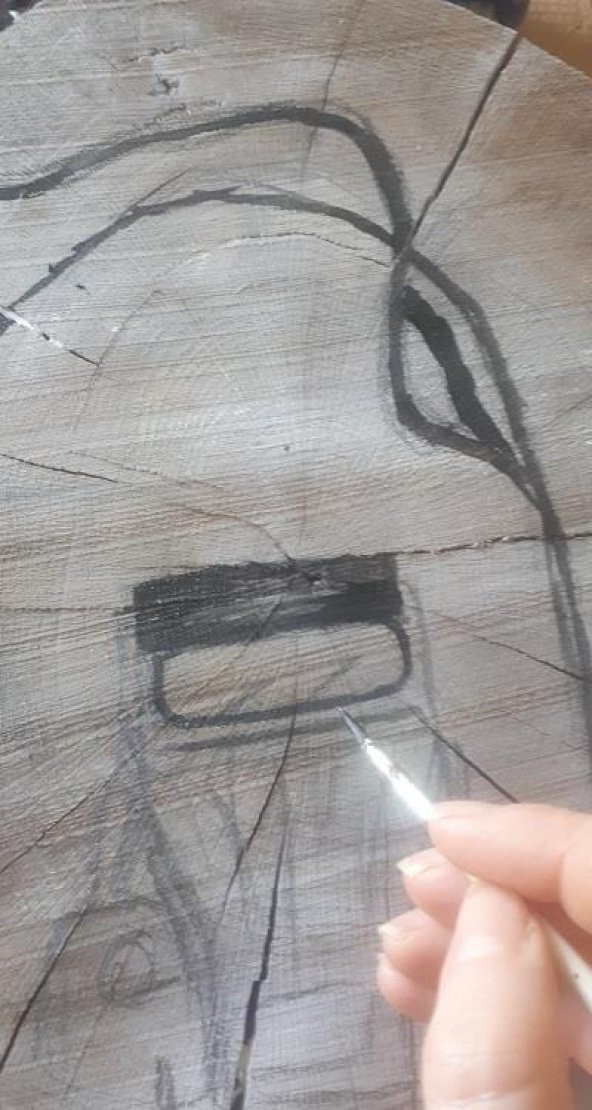 Ahşap üzerine araba temalı el yapımı duvar tablo - 4