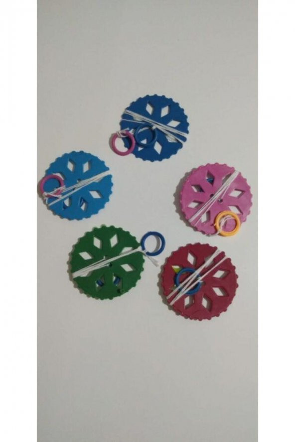 Nostaljik Ipli Fırfır Oyuncak 5 Adet - 80ler 90lar Ipli Fırfır 5 Adet - 1