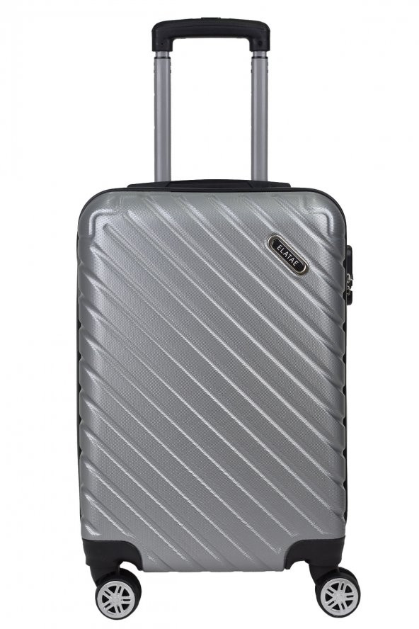 Elatae Kabin Boy Valiz Gri Pro Abs 1001 - 2