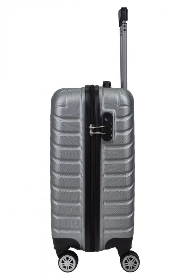 Elatae Kabin Boy Valiz Gri Pro Abs 1001 - 3