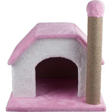 Cat Bursa Kedi Evi Peluş Yastıklı Yatağı Tırmalama ürün görseli