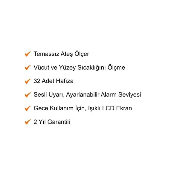 Mesilife DT-8806 Temassız Alından Ateş Ölçer - 2
