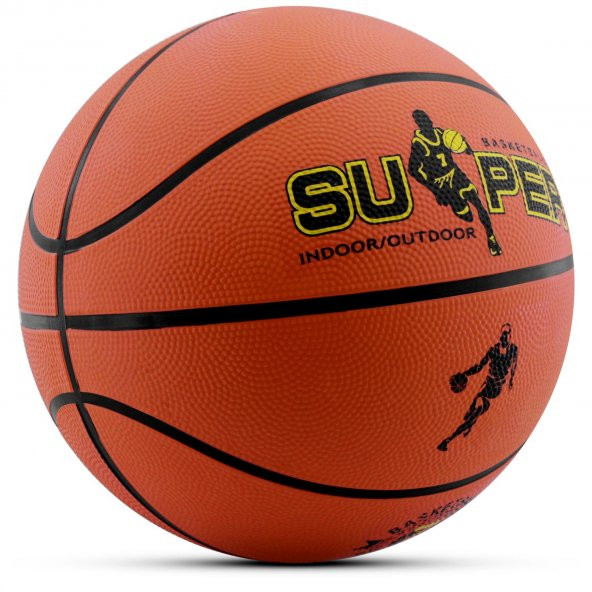 4LÜ SET Basketbol Voleybol Sert Zemin CLUB Futbol Topu Top Şişirme Pompası Seti Turuncu-018 - 3