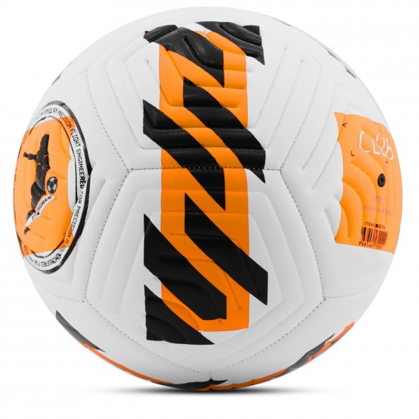 4LÜ SET Basketbol Voleybol Sert Zemin CLUB Futbol Topu Top Şişirme Pompası Seti Turuncu-018 - 5