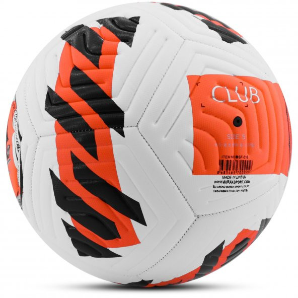 4LÜ SET Basketbol Voleybol Sert Zemin CLUB Futbol Topu Top Şişirme Pompası Seti Kırmızı-018 - 2