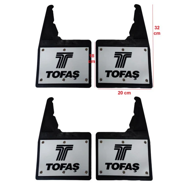 Tofaş Doğan Şahin Kartal 4lü Perçinli Ön/Arka Paçalık Çamurluk Tozluk TFS1RX010YD - 2