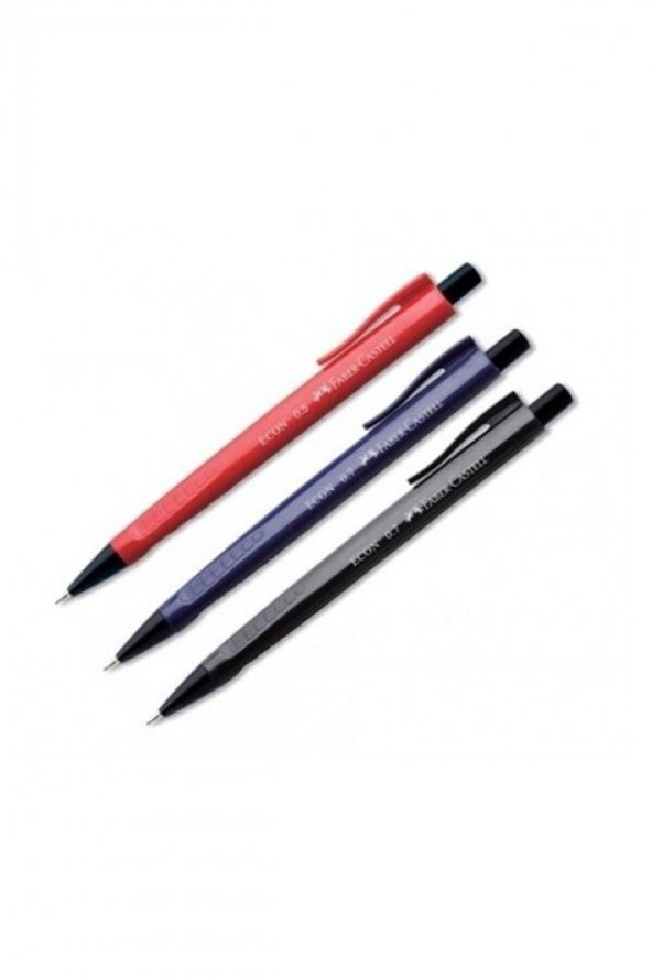 Bigpoint Faber Castell 0.7 Uçlu Ekon Uçlu Kalem Kırmızı