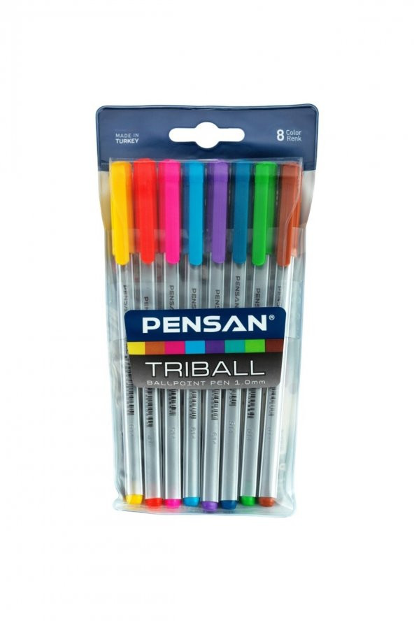 Pensan Triball 1.0 Tükenmez Kalem 8li - 1