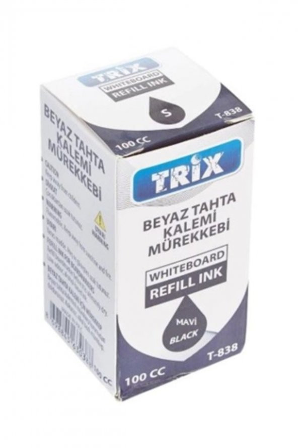 TRİX T-838 Siyah Tahta Kalem Mürekkebi 100 Cc - 1