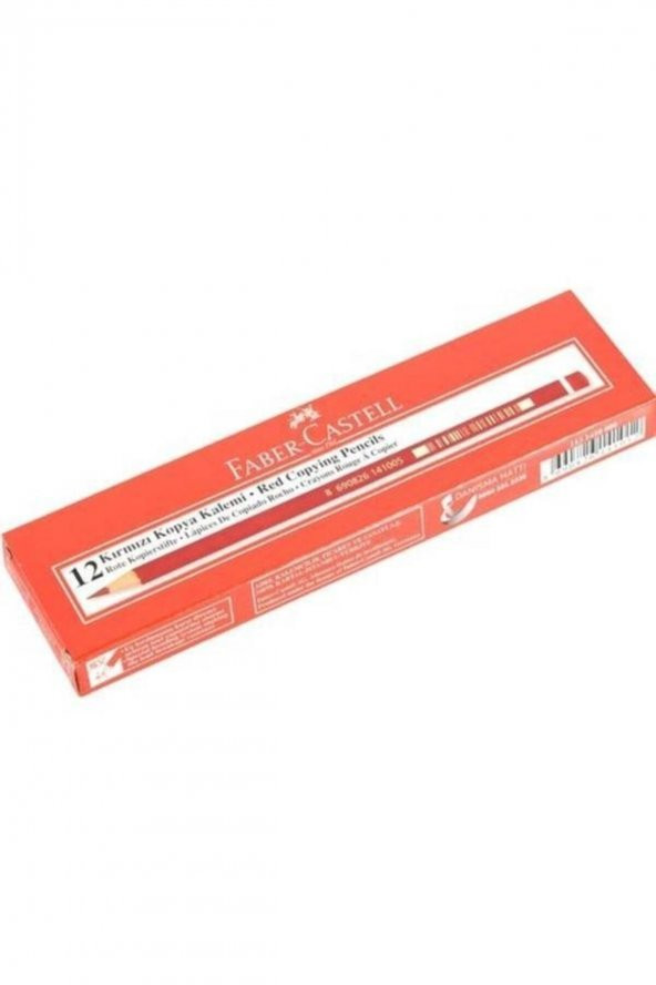 Faber Castell Faber Castell Kırmızı Kopya Kalemi 12 Adet - 3