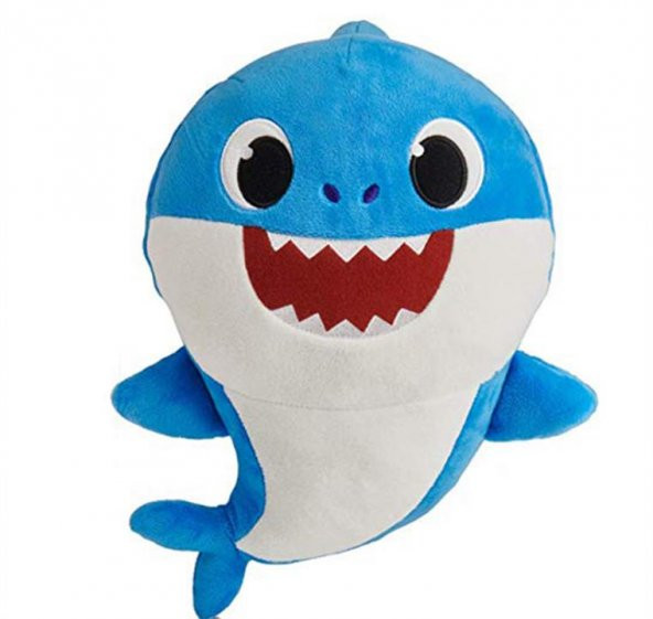 Baby Shark Daddy Shark İthal Müzikli Oyuncak Peluş 30 CM - 2