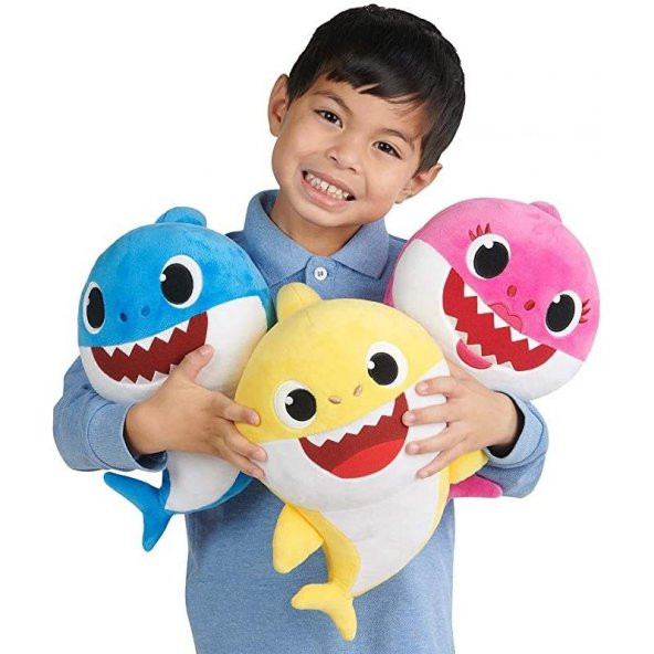 Baby Shark Daddy Shark İthal Müzikli Oyuncak Peluş 30 CM - 3
