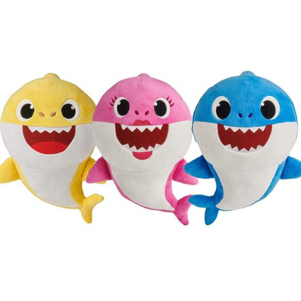 Baby Shark Daddy Shark İthal Müzikli Oyuncak Peluş 30 CM - 4