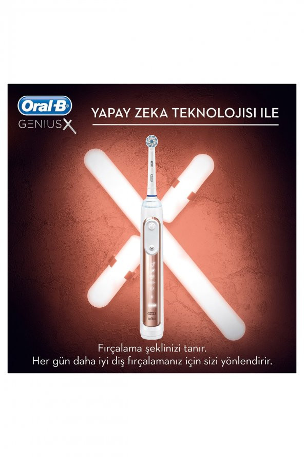 Genius X Aı Art Of Brushing Rosegold Şarj Edilebilir Diş Fırçası