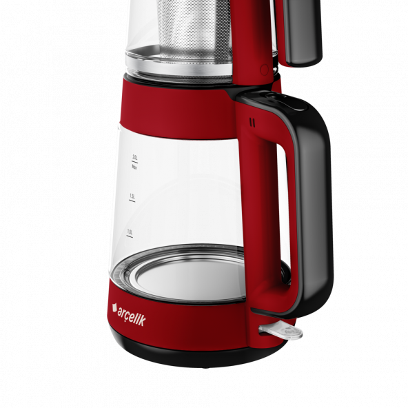 ARÇELİK CM 6964 KIRMIZI CAM ÇAY MAKİNESİ - 4