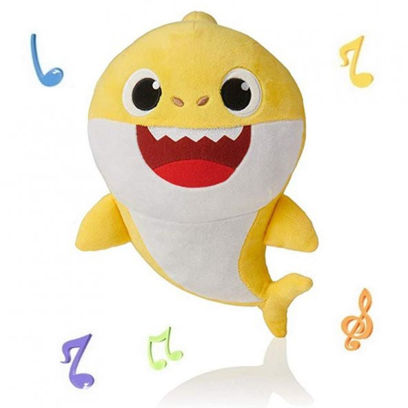 Baby Shark Babby Shark İthal Müzikli Oyuncak Peluş 30 CM