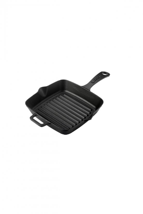 Lava Döküm Izgara Tava Metal Saplı Ölçü 20x20cm. - 2