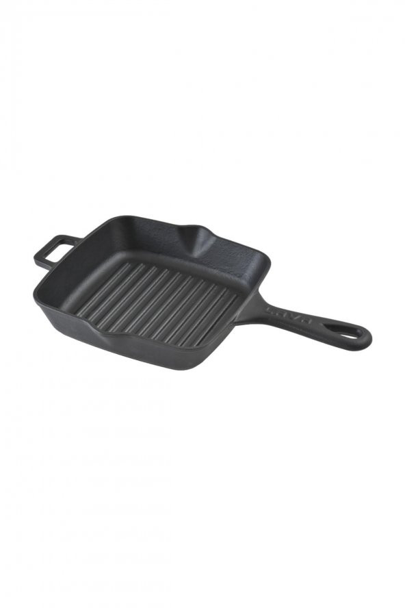 Lava Döküm Izgara Tava Metal Saplı Ölçü 20x20cm. - 3