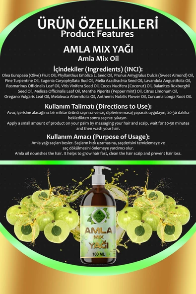 Amla Mix Yağı 100 ML - Resim 2