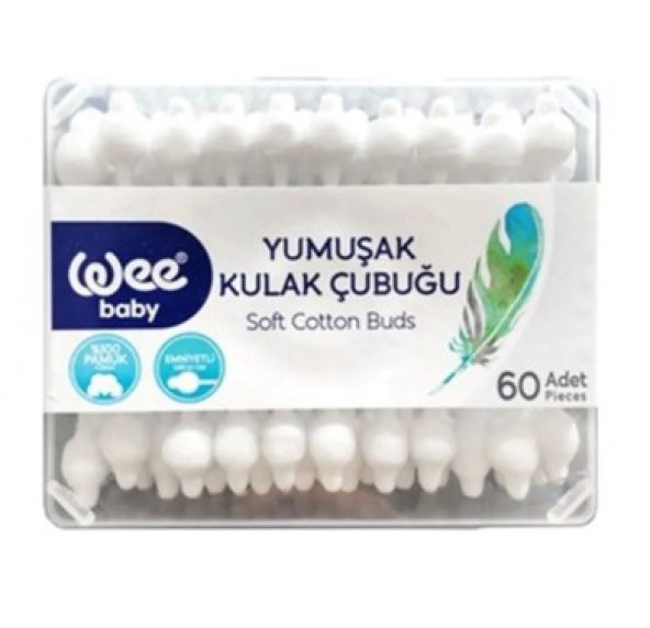 Wee 894 Yumuşak Kulak Çubuğu 60lı Emniyetli