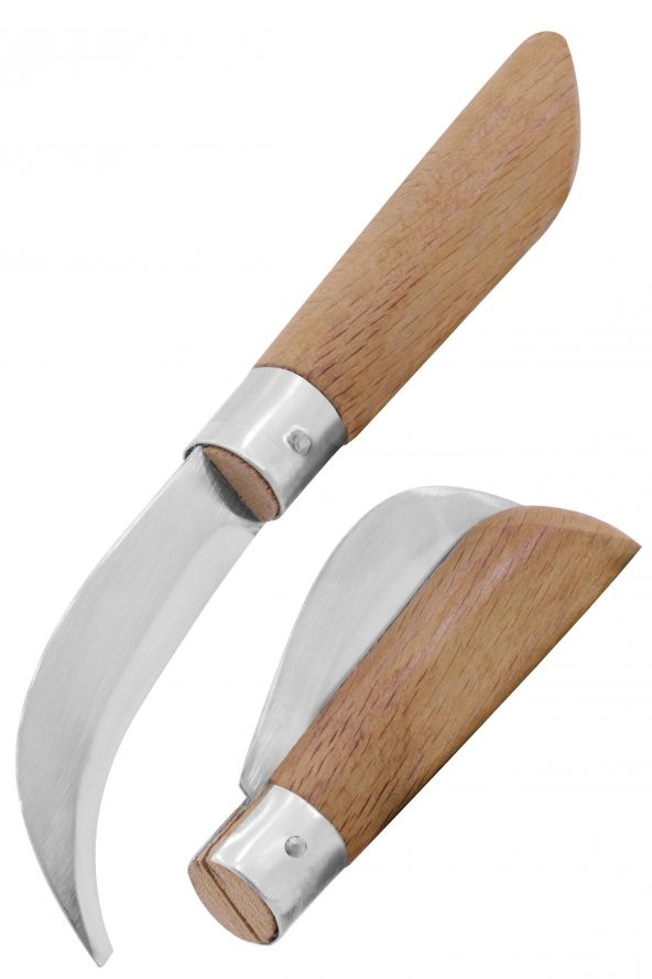 10 Adet Bayram Aşı Bıçağı Ahşap Saplı Bağ Budama Bıçağı Paslanmaz Ceviz Aşı Ekipmanı 22Cm No:3 - 2
