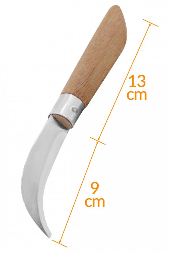 10 Adet Bayram Aşı Bıçağı Ahşap Saplı Bağ Budama Bıçağı Paslanmaz Ceviz Aşı Ekipmanı 22Cm No:3 - 5