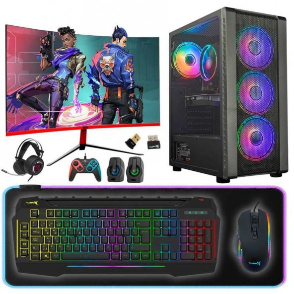 Dragos DRx3769 i5 10400F 16GB Ram 512GB NVMe 6GB GTX1660 SUPER 27 inç 165Hz Curved Oyun Bilgisayarı