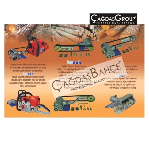 Baseh Kabuk Soyma Aparatı Husqvarna 346 / 351/ 353/ Jonsered  2152 - Resim 10