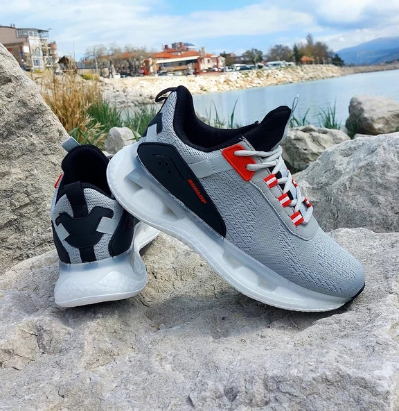 Dunlop 2240 Gri Renk Air Taban Fuspetli Erkek Spor Ayakkabı - 8