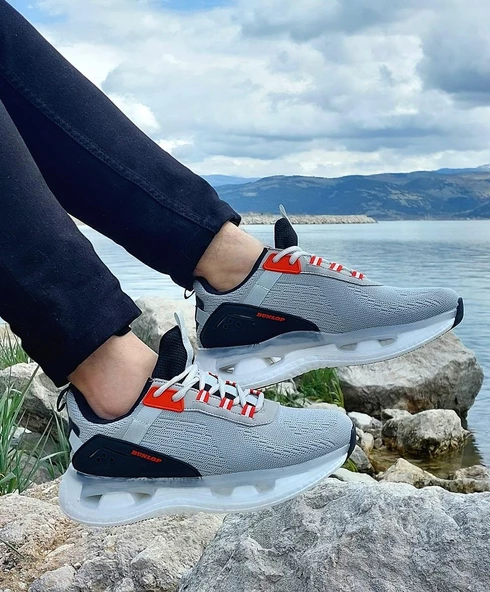 Dunlop 2240 Gri Renk Air Taban Fuspetli Erkek Spor Ayakkabı - 3