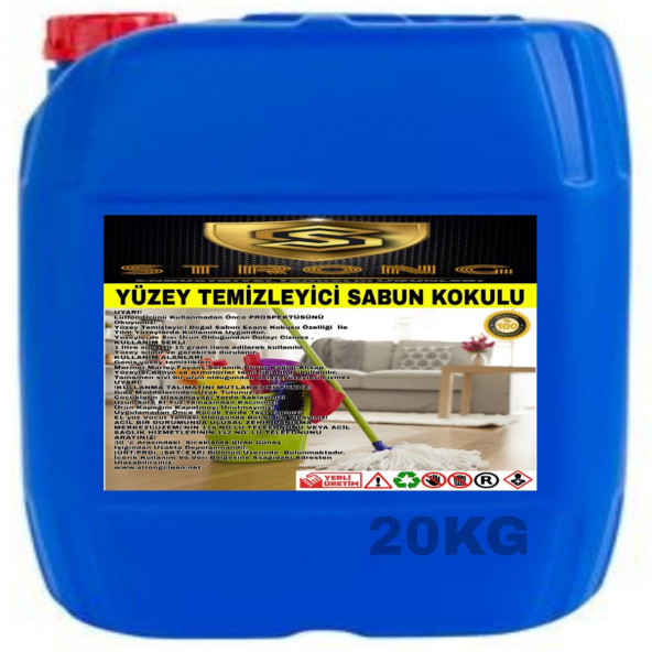 STRONG YÜZEY TEMİZLEYİCİ DOĞAL SABUN 20KG