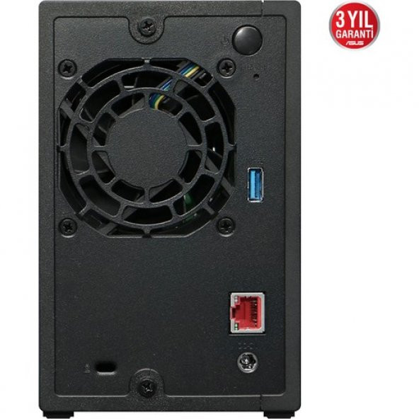ASUSTOR AS1102T REALTEK RTD1296 2 DİSK YUVASI NAS(2X18TB DESTEĞİ) 1GB DDR4 2.5 GBE X 1 USB 3.2 X 2 - 4