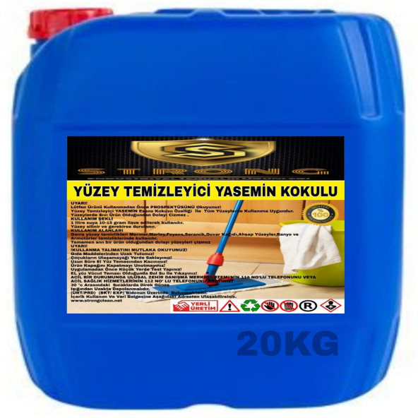 STRONG YÜZEY TEMİZLEYİCİ YASEMİN 20KG