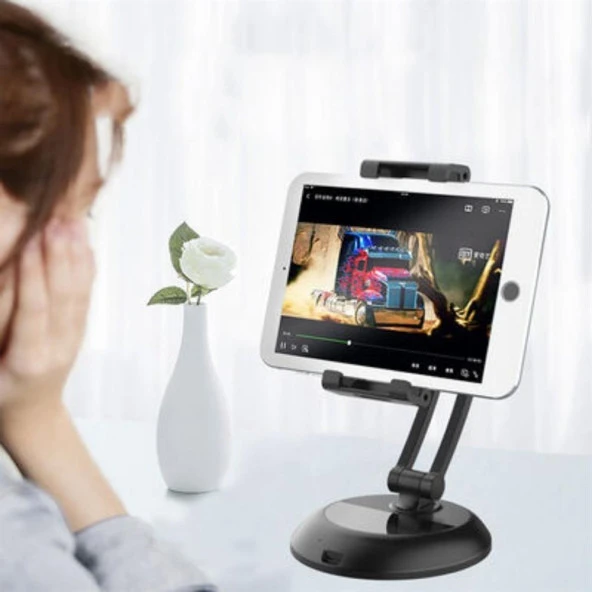 Peeq 360° Ayarlanabilir Masa Üstü Çok Fonksiyonlu Telefon Tablet Standı