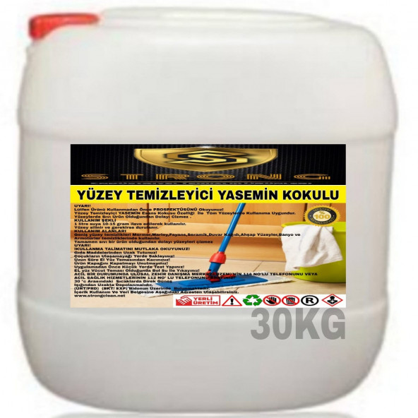 STRONG YÜZEY TEMİZLEYİCİ YASEMİN 30KG