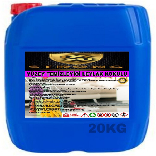 STRONG YÜZEY TEMİZLEYİCİ LEYLAK KOKULU 20KG