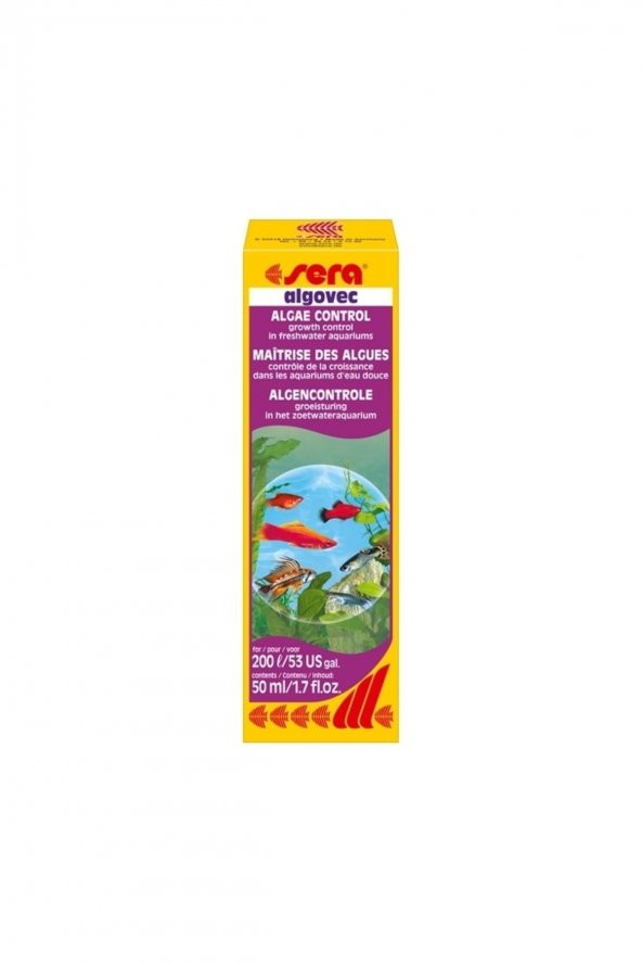 Sera Algovec Yosun Giderici 50 Ml 200 Lt Su Için