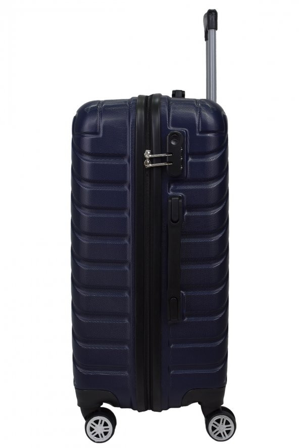 Elatae 3lü Valiz Seti Lacivert Pro Abs 1001 - 4