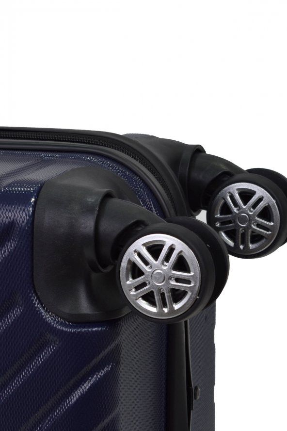 Elatae 3lü Valiz Seti Lacivert Pro Abs 1001 - 7